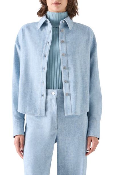 Akris punto Akris punto Cropped Cotton Denim Shirt