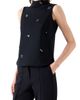Akris punto Akris punto Dice-Dot Embellished Mock Neck Jersey Top - 3