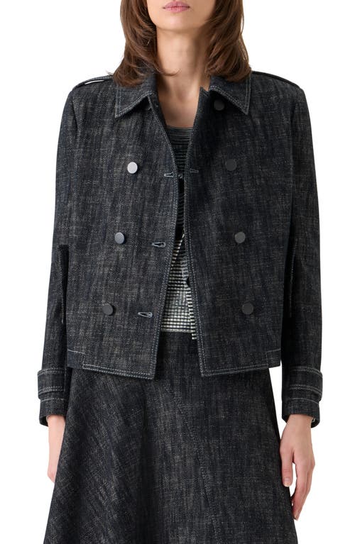 Akris punto Akris punto Double Breasted Heavyweight Cotton Denim Jacket