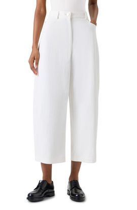 Akris punto Akris punto Farrow Washed Crop Barrel Leg Jeans