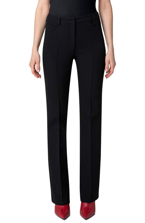 Akris punto Akris punto Faye Pintucked Bootcut Stretch Crepe Pants