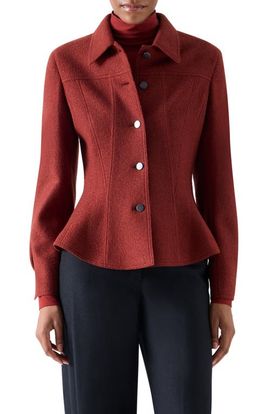 Akris punto Akris punto Flared Boiled Wool Jacket