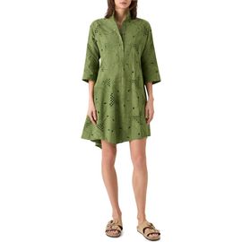 Akris punto Akris punto Flower Eyelet Cotton Poplin Shift Dress