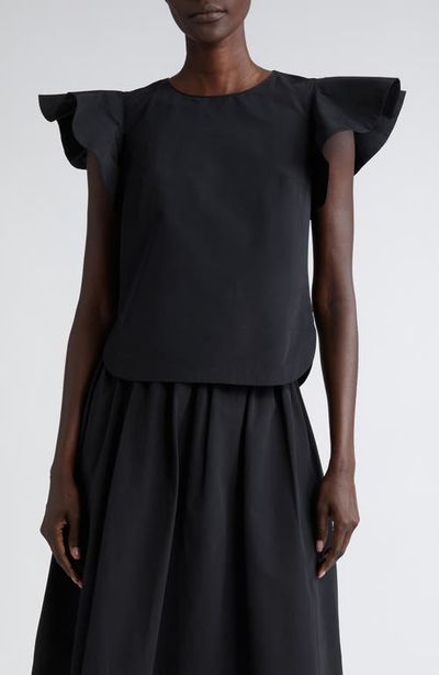 Akris punto Akris punto Flutter Sleeve Taffeta Top