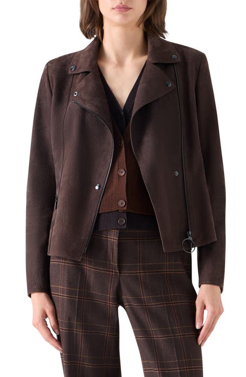 Akris punto Akris punto Genuine Suede Moto Jacket