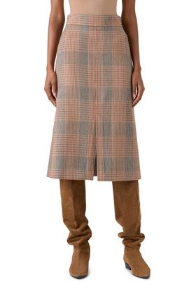 Akris punto Akris punto Glen Check A-Line Midi Skirt