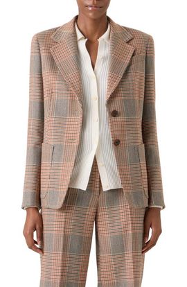 Akris punto Akris punto Glen Plaid Stretch Wool Jacket