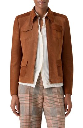Akris punto Akris punto Goatskin Suede Shirt Jacket