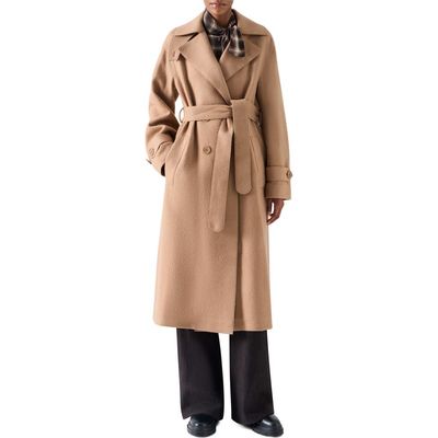 Akris punto Akris punto Heavy Wool Blend Belted Coat