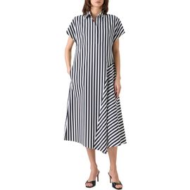 Akris punto Akris punto Kodak Stripe Cotton Poplin Midi Shirtdress