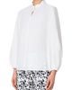 Akris punto Akris punto Long Sleeve Cotton Popover Blouse - 3