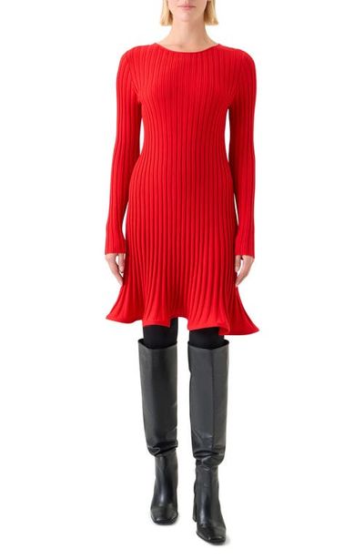 knit maternity dress Annabella Maternity Knit Midi Dress in Blue
