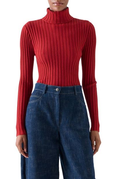 Akris punto Akris punto Merino Wool Reverse Rib Turtleneck Sweater