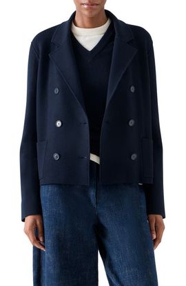 Akris punto Akris punto Milano Knit Double Breasted Jacket