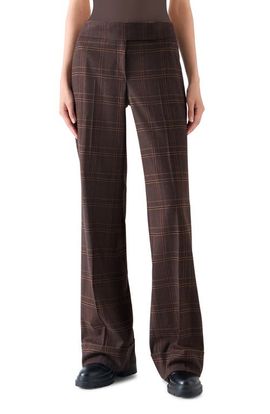 Akris punto Akris punto Milly Blanket Check Wool Blend Straight Leg Pants