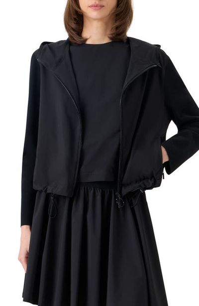 Akris punto Akris punto Mixed Media Stretch Merino Wool Parachute Jacket