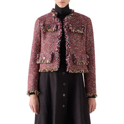 Akris punto Akris punto Multicolor Tweed Boxy Jacket