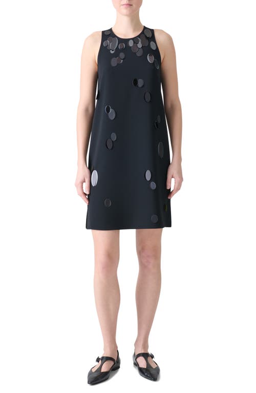 Akris punto Akris punto Paillette Detail Heavy Crepe Shift Dress