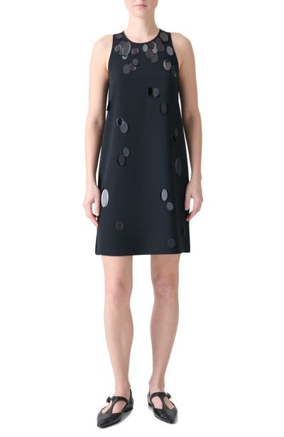 Akris punto Akris punto Paillette Detail Heavy Crepe Shift Dress