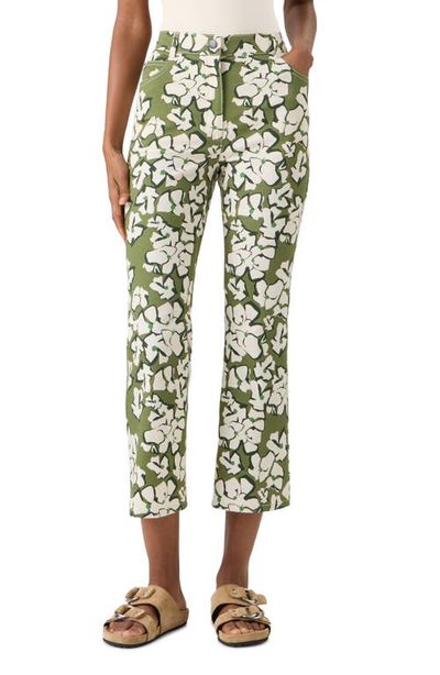 Akris punto Akris punto Papercut Flowers Crop Straight Leg Jeans