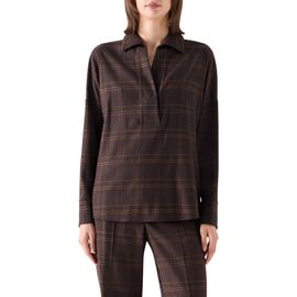 Akris punto Akris punto Plaid Wool Blend Flannel Top