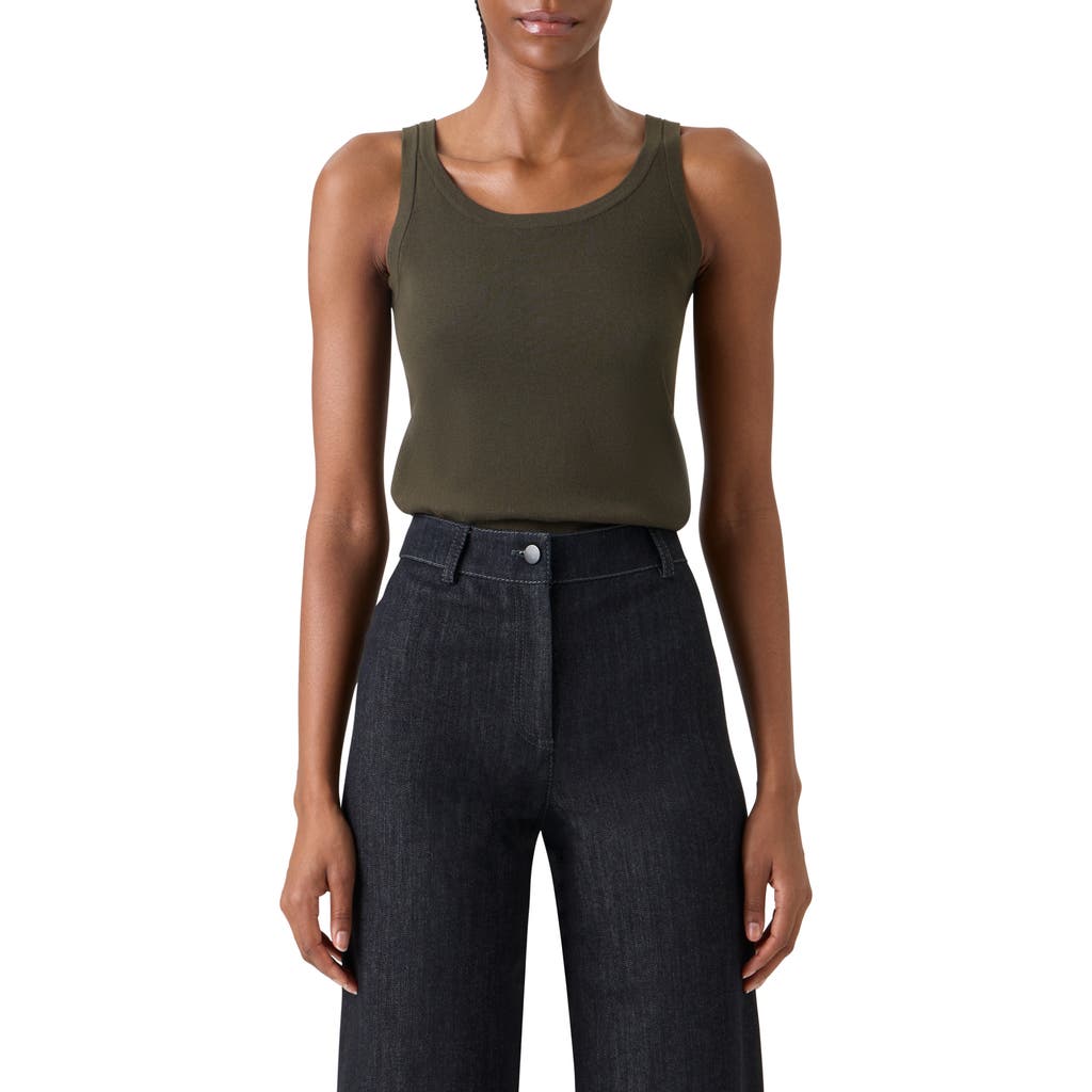 Akris punto Akris punto Scoop Neck Cotton Sweater Tank