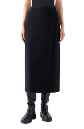 Akris punto Akris punto Signature Jersey Wrap Midi Skirt