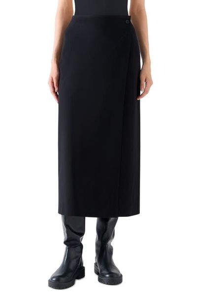 Akris punto Akris punto Signature Jersey Wrap Midi Skirt