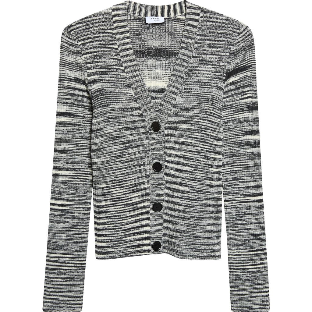Akris punto Akris punto Space Dye Merino Wool Rib Cardigan