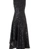 Akris punto Akris punto Starry Sky Sequin Handkerchief Hem Midi Dress - 5