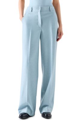 Akris punto Akris punto Straight Leg Wool Blend Flannel Pants