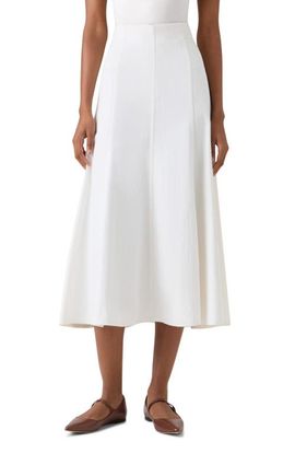 Akris punto Akris punto Stretch Denim A-Line Midi Skirt
