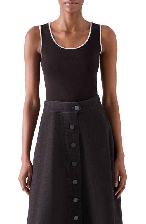 Akris punto Akris punto Tipped Merino Wool Sweater Tank