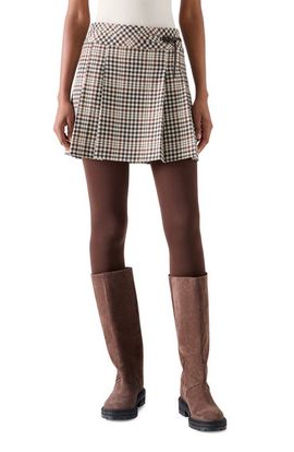 Akris punto Akris punto Tweed Check Wool Blend Kilt Skirt