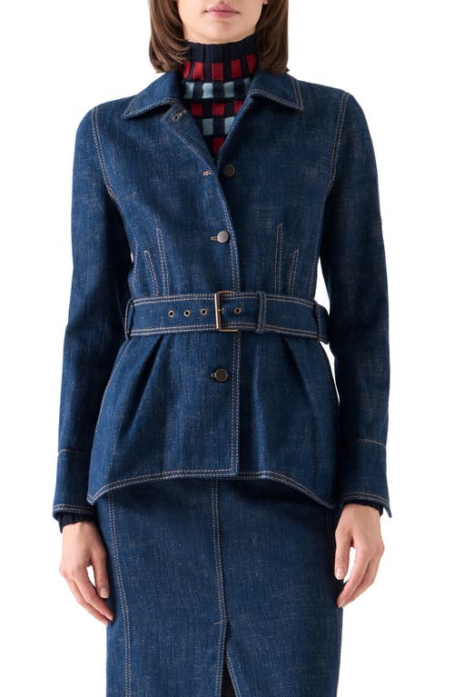 Akris punto Akris punto Winter Denim Peplum Jacket