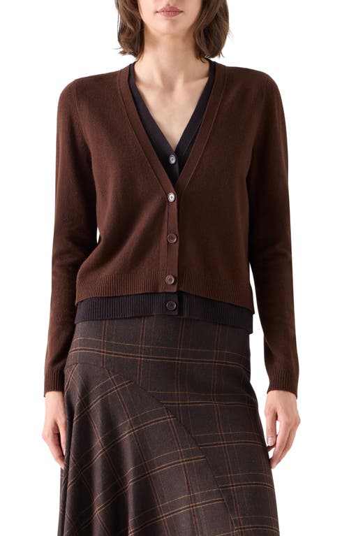 Akris punto Akris punto Wool & Cashmere Trompe l'Oeil Cardigan