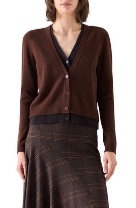 Akris punto Akris punto Wool & Cashmere Trompe l'Oeil Cardigan