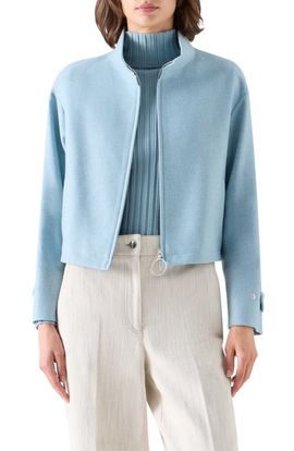 Akris punto Akris punto Wool Blend Zip Blouson Jacket