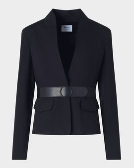 Akris punto Belted Signature Viscose Jersey Jacket