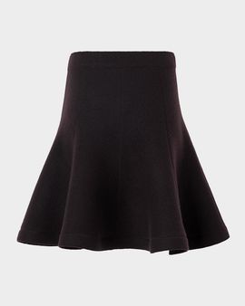 Akris punto Boiled Wool Panel Mini Skirt