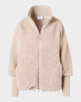 Akris punto Bouclé Fleece Relaxed-Fit Coat