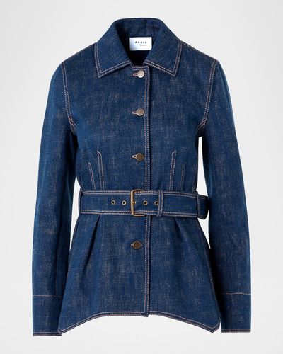 Akris punto Brushed Denim Jacket