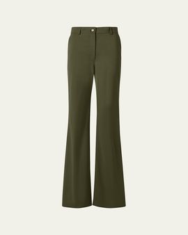 Akris punto Celia Denim Bootcut-Leg Pants