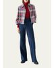 Akris punto Check Wool Zip Short Jacket - 2