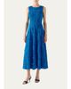 Akris punto Chenille Dot Embroidered Sleeveless Midi Dress - 2