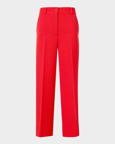 Akris punto Chiara Wool Gabardine Pants