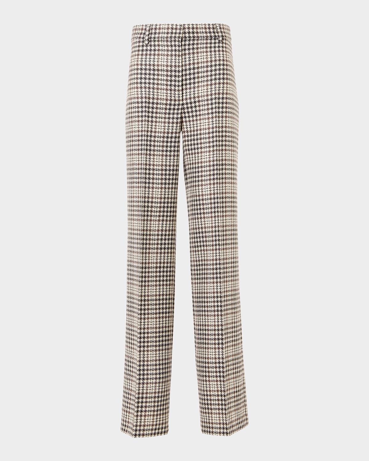 Akris punto Chiaro Plaid Wool-Blend Tweed Pants
