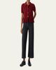 Akris punto Chunky Cotton Mesh Knit Fringed Collared Cardigan - 2