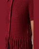 Akris punto Chunky Cotton Mesh Knit Fringed Collared Cardigan - 5
