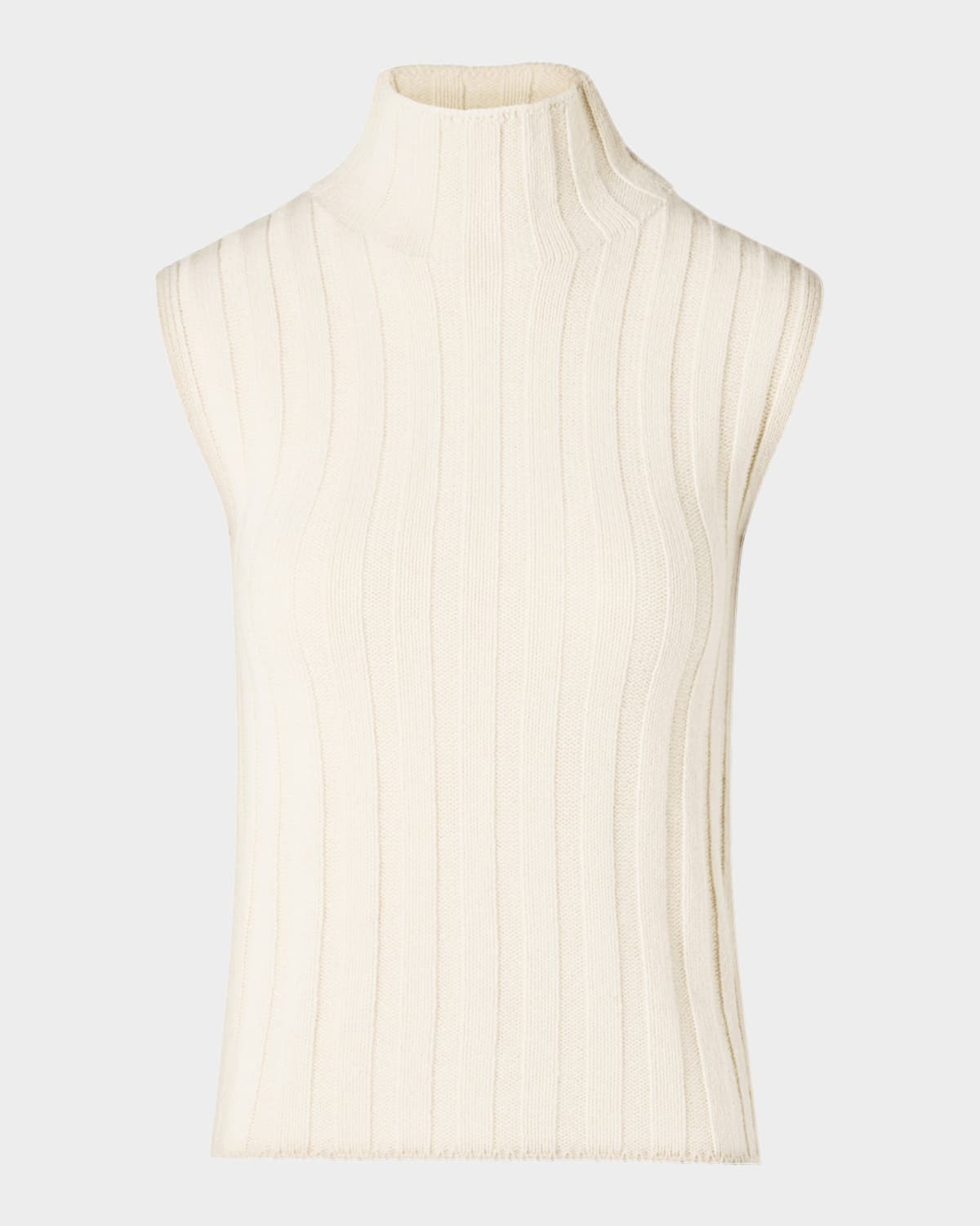 Akris punto Chunky Rib Turtleneck Tank Top